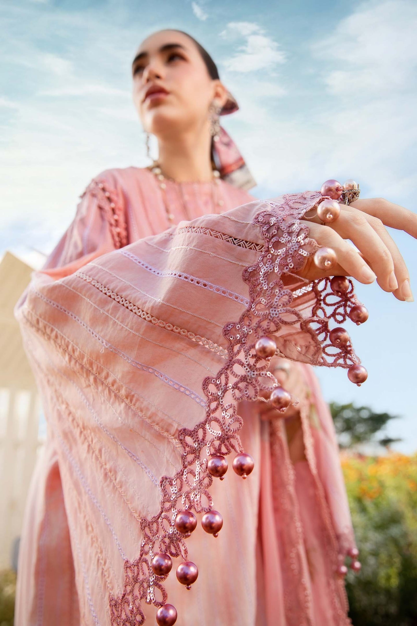 Digital Lawn 3-Piece Print Set with Bana Dora Voile Dupatta