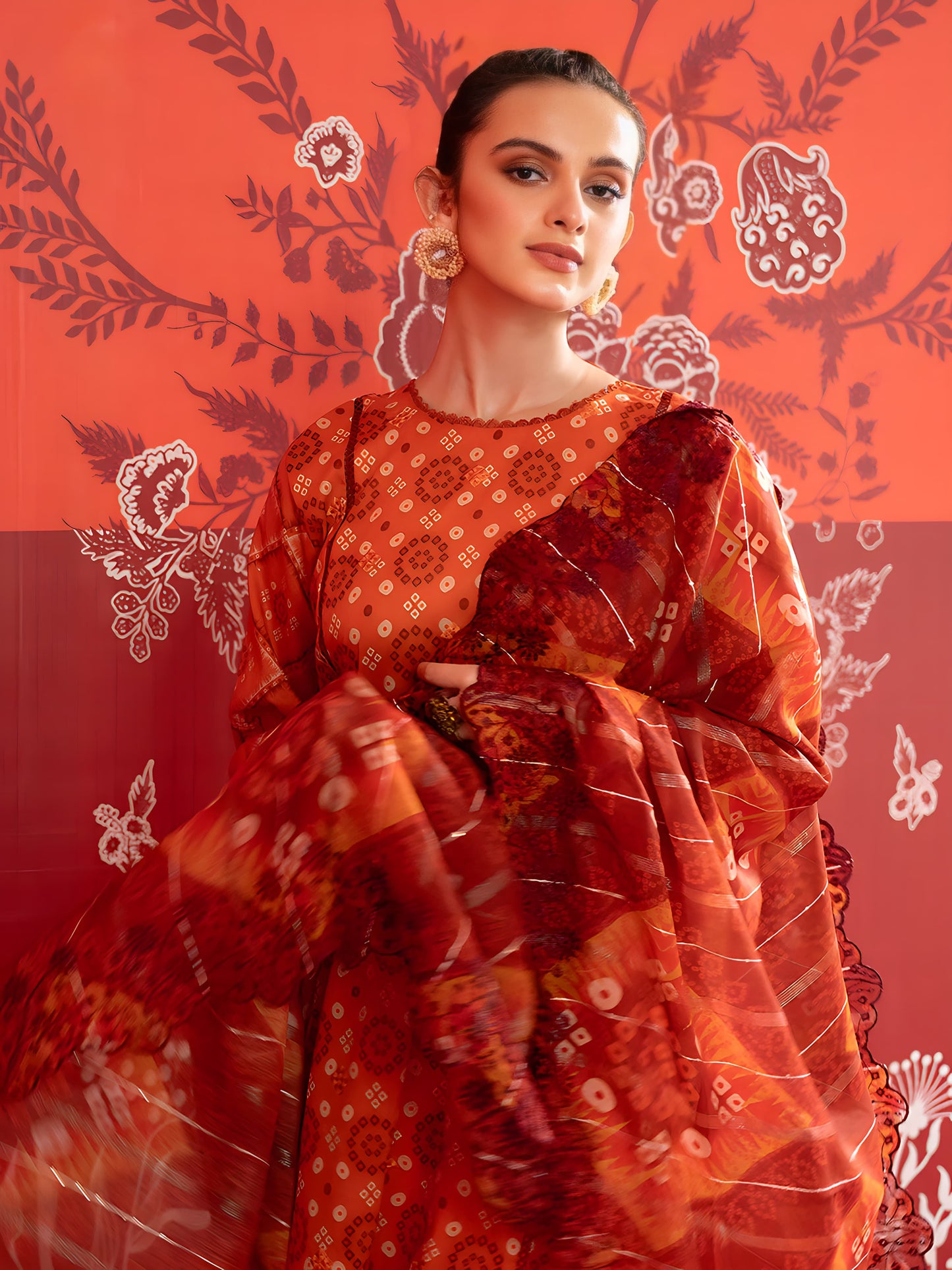 Unstitched Lawn 3-Piece Ensemble with Exquisite Digital Print