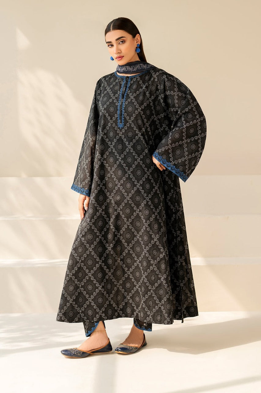 Premium Dhanak Digital Printed 3-Piece Ladies Dress