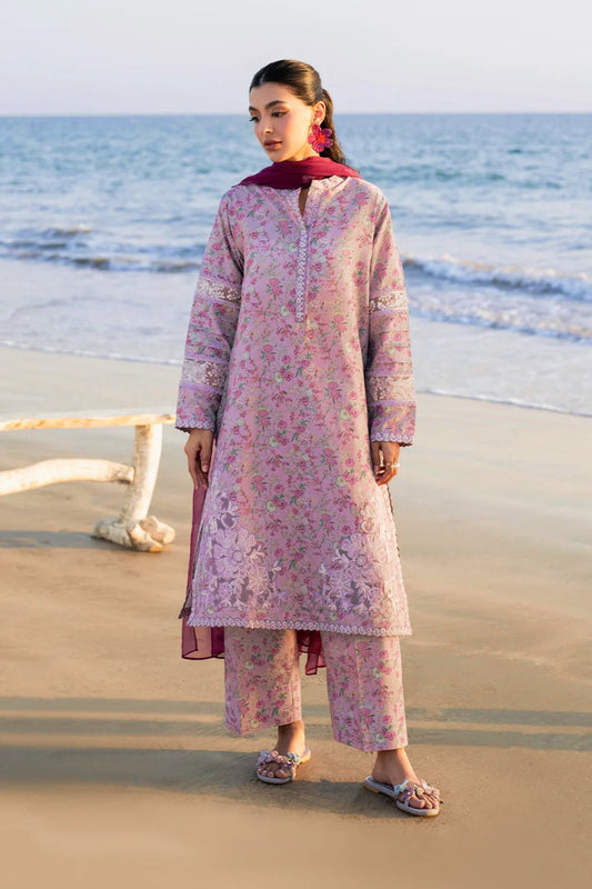 Digital Lawn Bana Dora 3-Piece Set – Bana Dora Prints with Voile Zari Dupatta