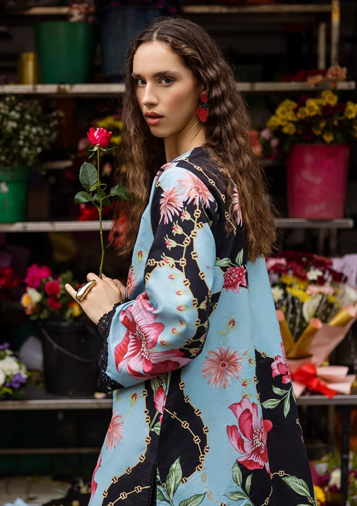 Digital Print Lawn 3-Piece Set ā Bana Dora Voile Dupatta