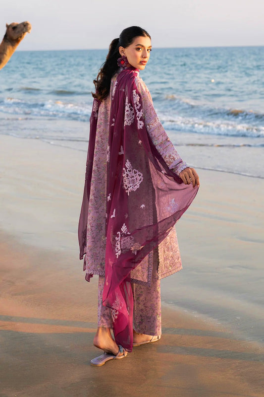 Digital Lawn Bana Dora 3-Piece Set – Bana Dora Prints with Voile Zari Dupatta