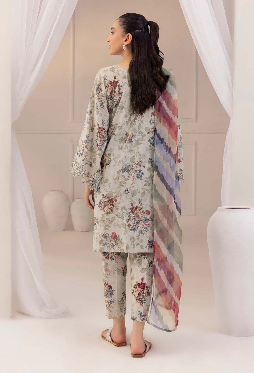 Digital Lawn Bana Dora 3-Piece Set – Bana Dora Prints with Voile Dupatta