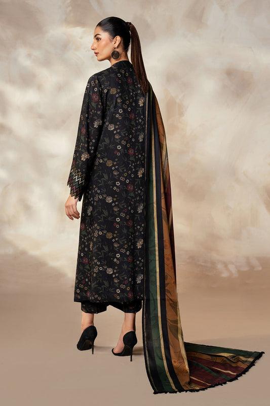 Digital Lawn 3-Piece Set – Bana Dora Prints with Voile Zari Dupatta