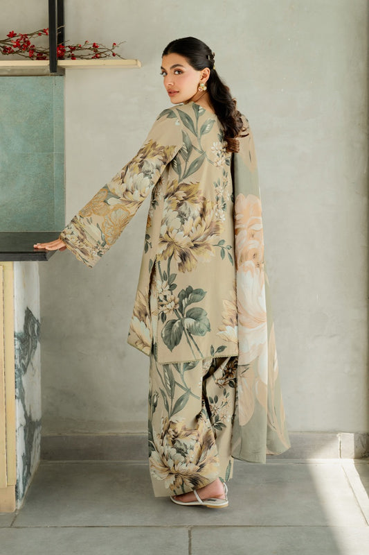 Digital Lawn Bana Dora 3-Piece Set – Bana Dora Prints with Voile Zari Dupatta