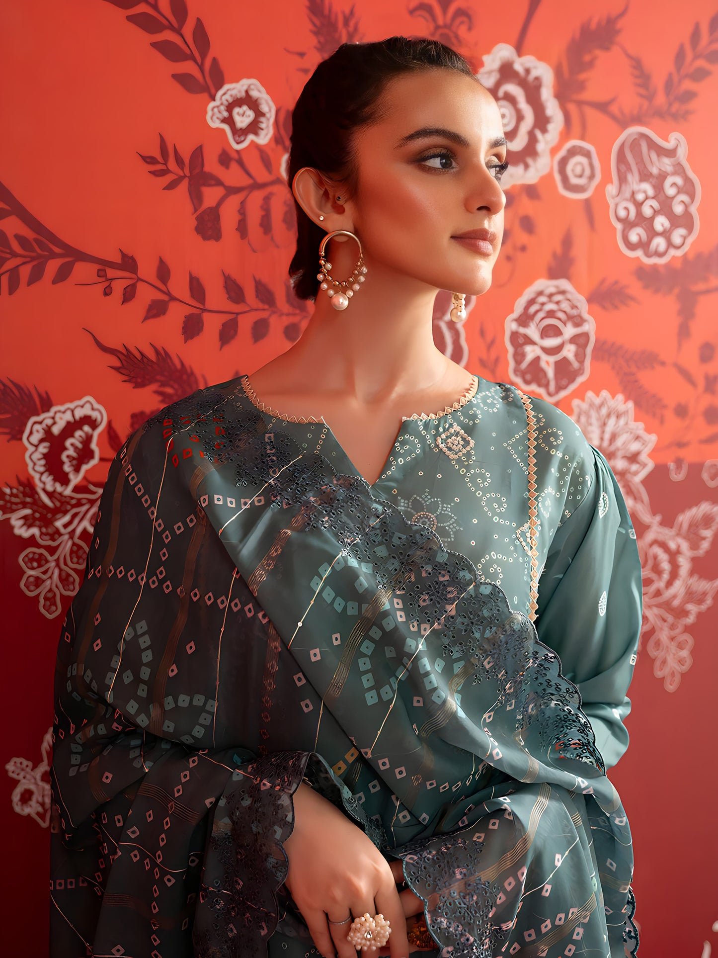 Unstitched Lawn 3-Piece Ensemble with Exquisite Digital Print