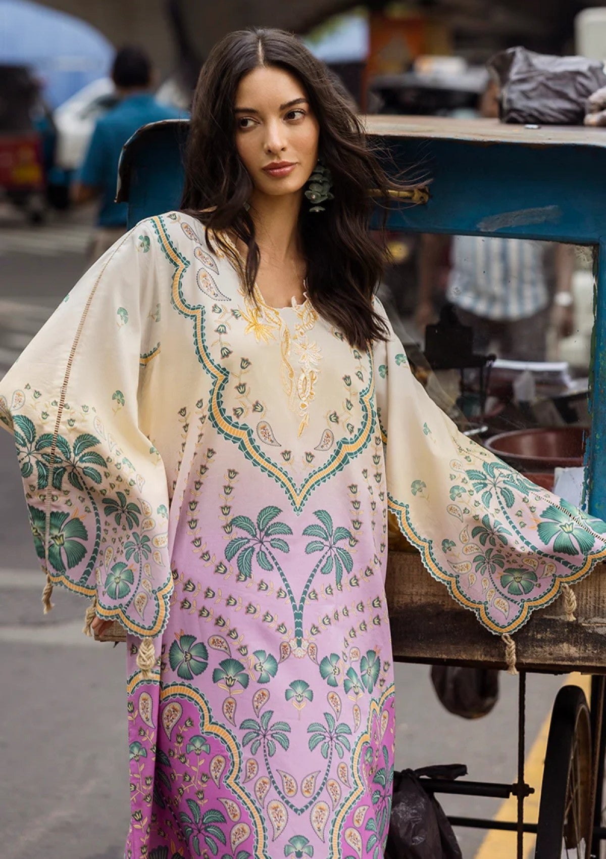 Digital Print Lawn 3-Piece Set ā Bana Dora Voile Dupatta