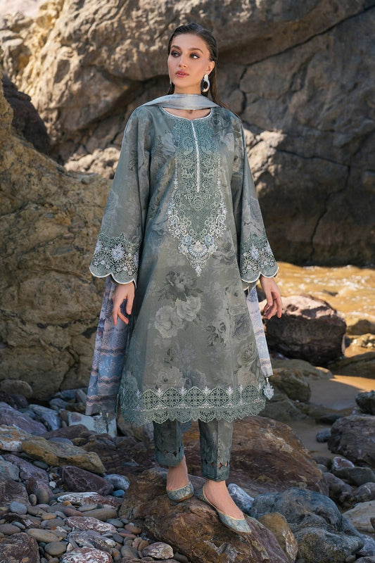 Premium Dhanak Digital Printed 3-Piece Ladies Dress