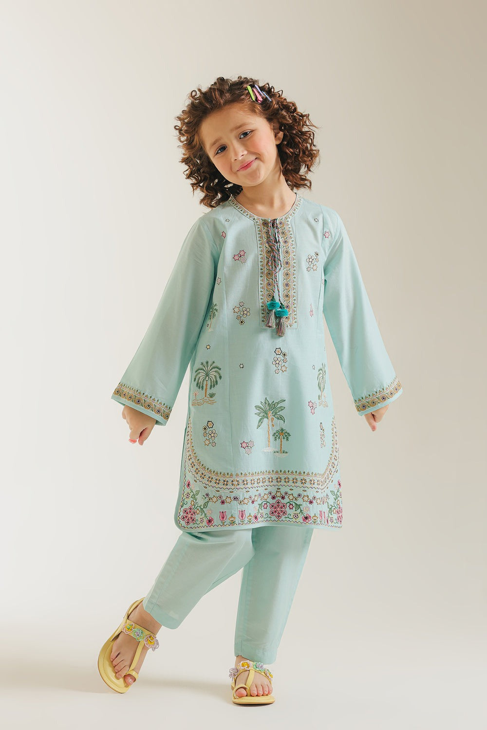 KSG Kids Summer Lawn Unstitched – 2-Piece Embroidered Outfit