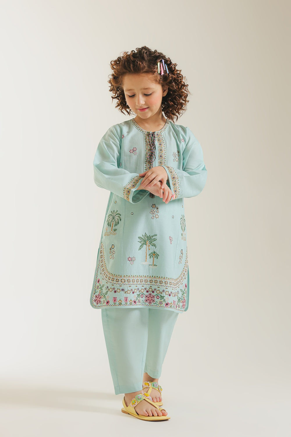KSG Kids Summer Lawn Unstitched – 2-Piece Embroidered Outfit