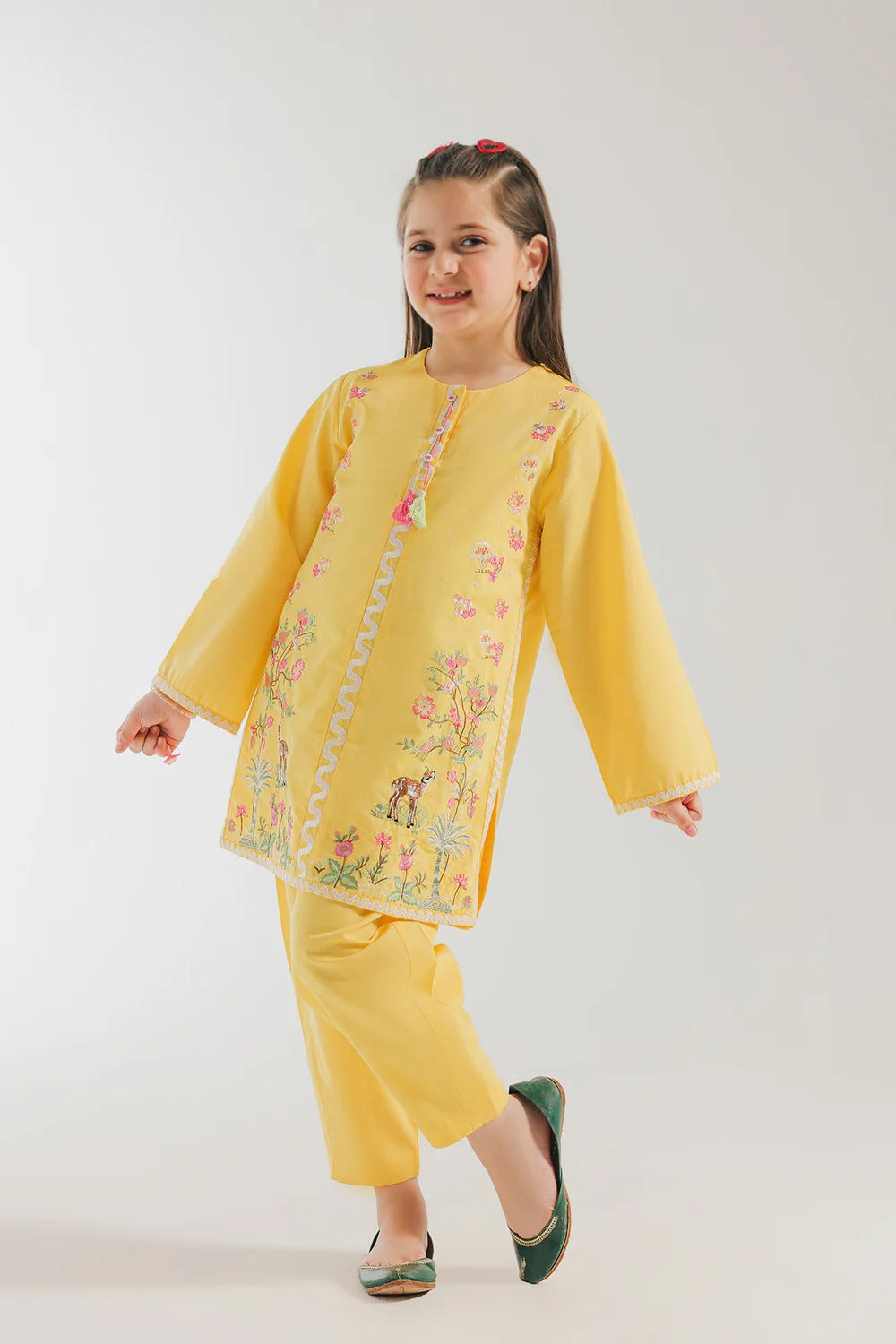 KY Kids Summer Lawn Unstitched – 2-Piece Embroidered Outfit