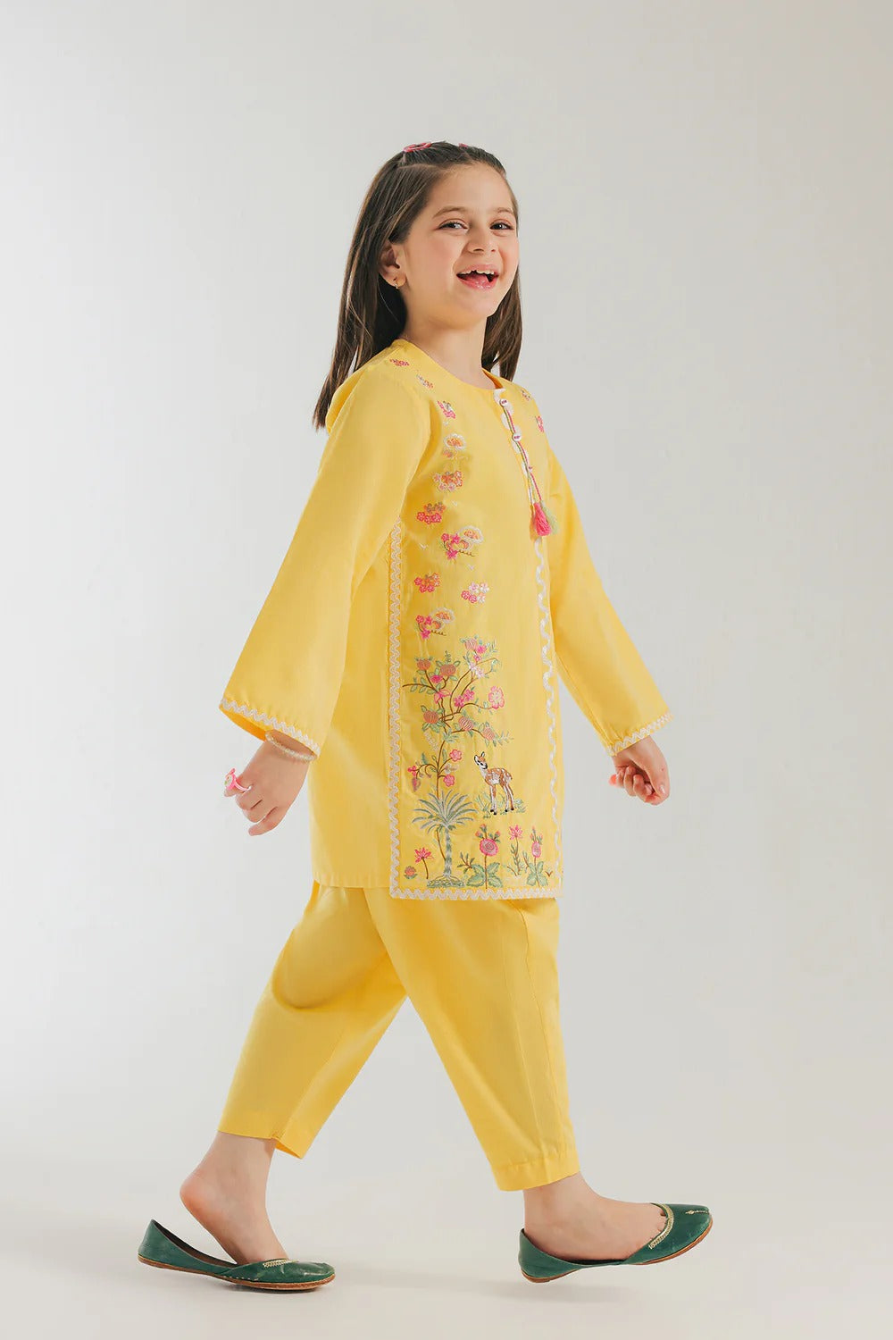 KY Kids Summer Lawn Unstitched – 2-Piece Embroidered Outfit