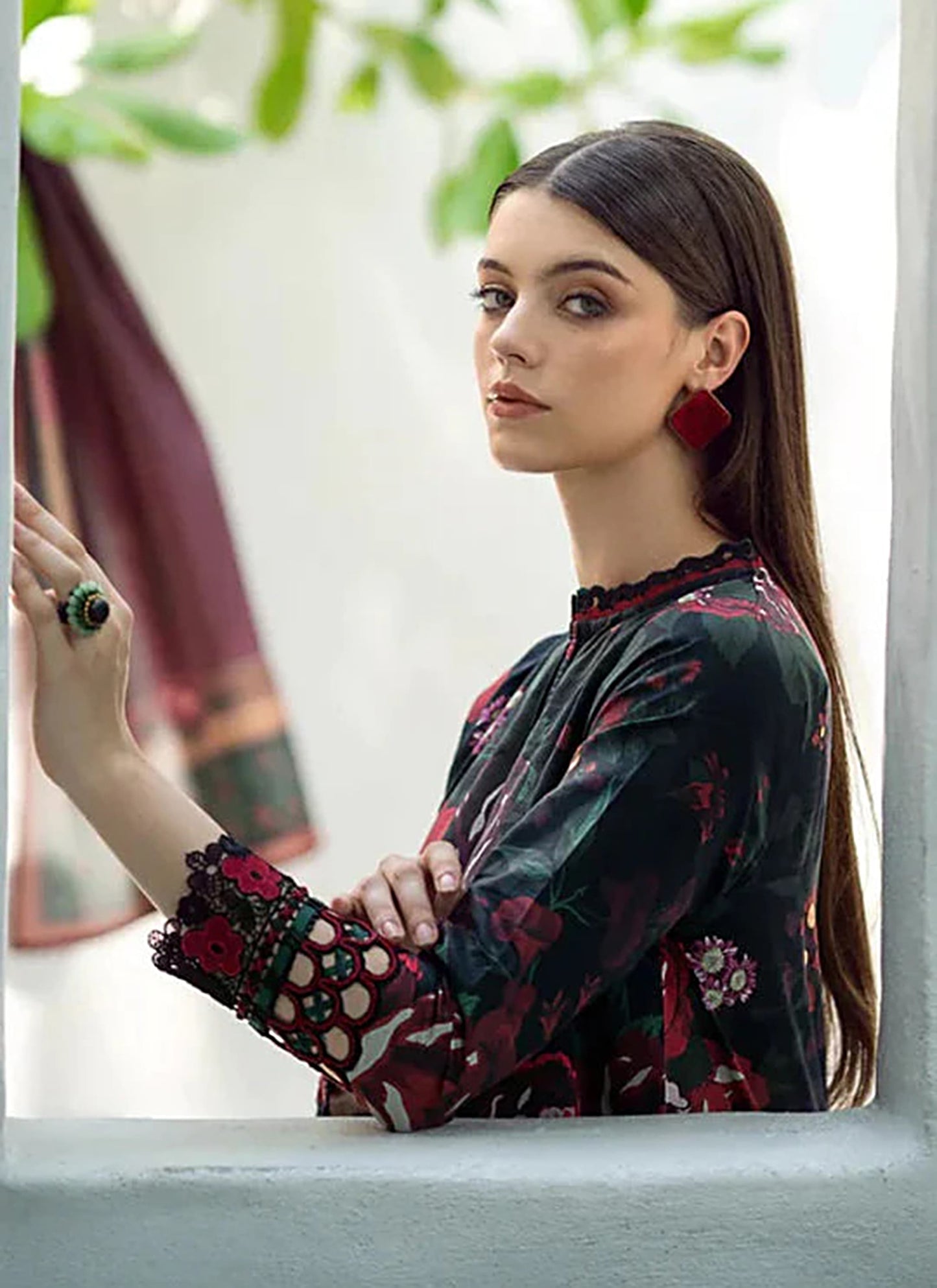 Digital Print Linen Allover 3 Piece