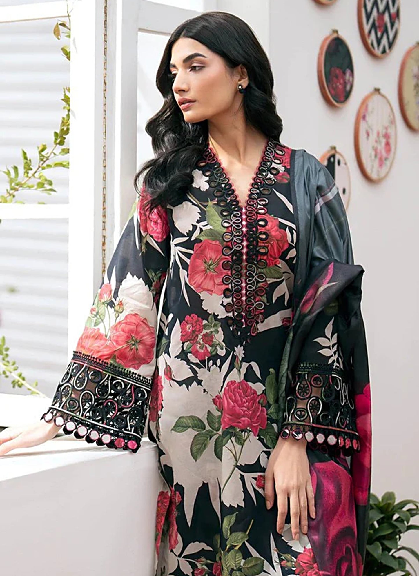 Digital Print Linen Allover 3 Piece