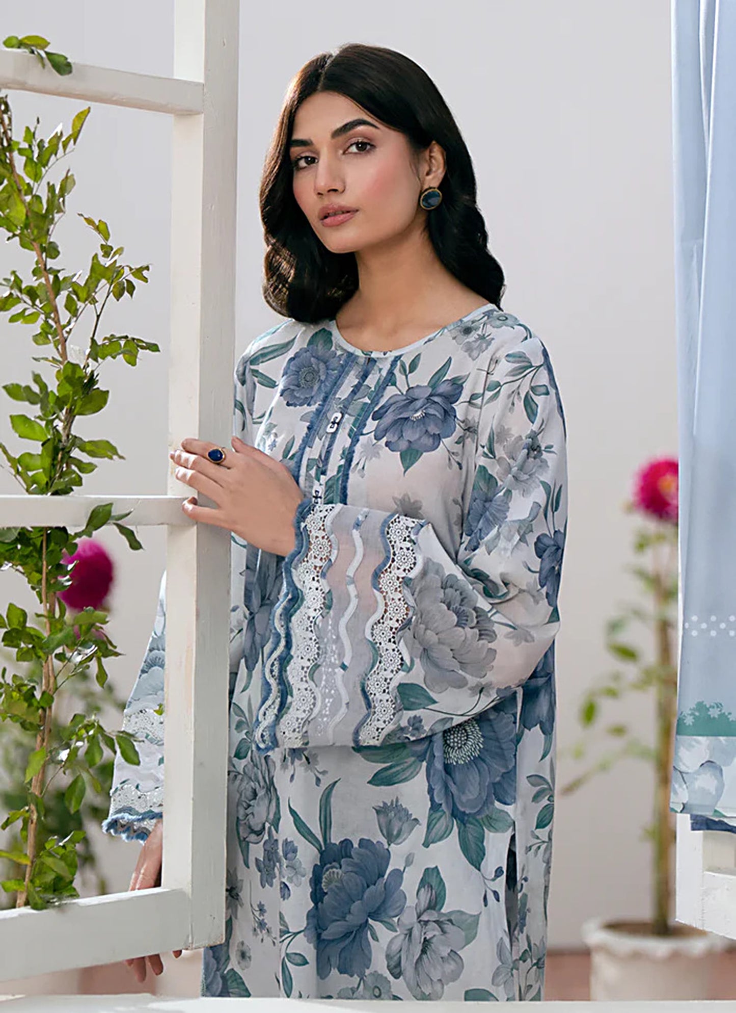 Digital Print Linen Allover 3 Piece