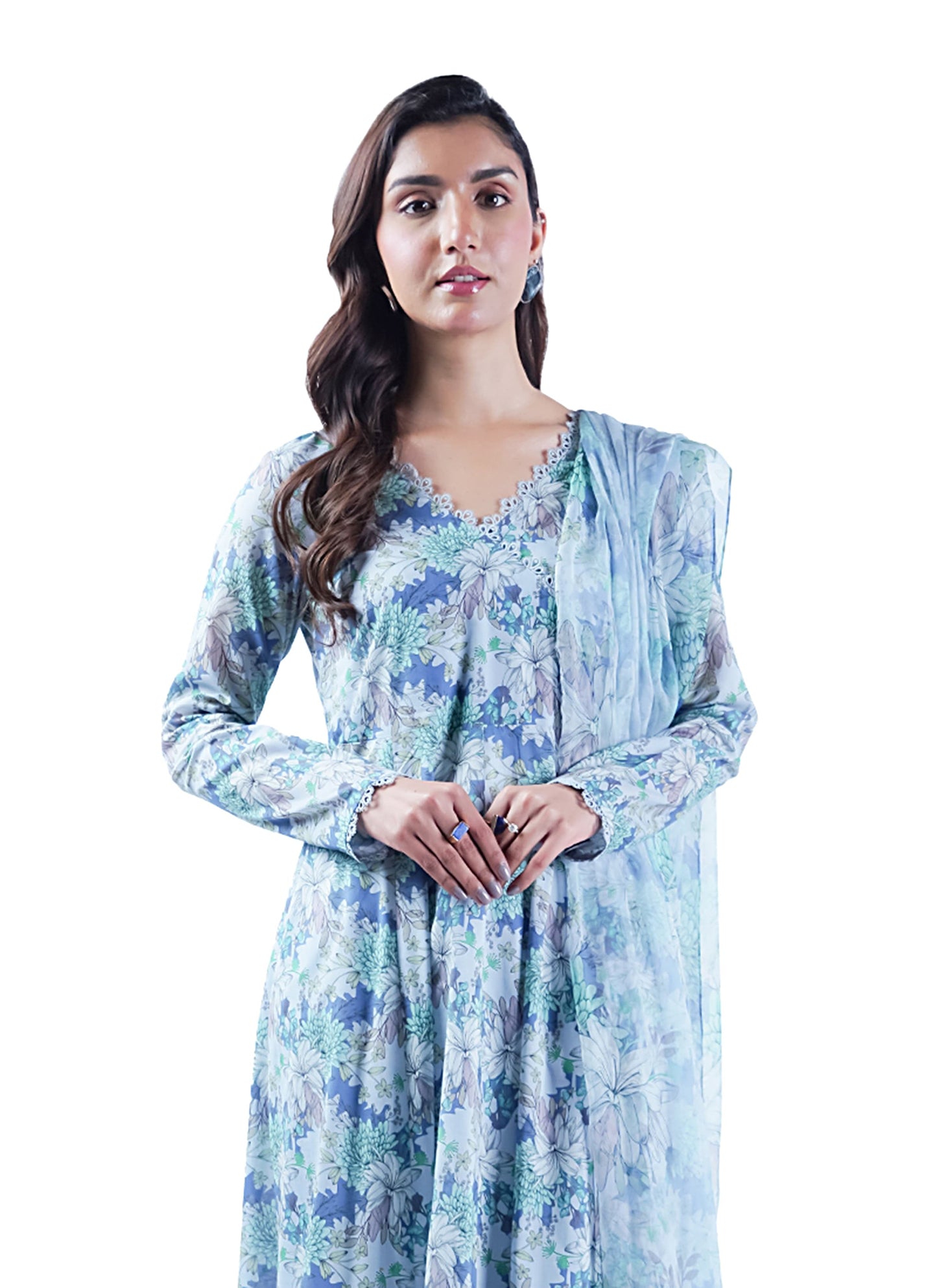 Digital Print Linen Allover 3 Piece