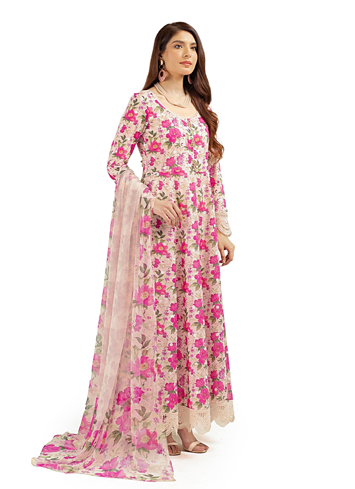 Digital Print Linen Allover 3 Piece