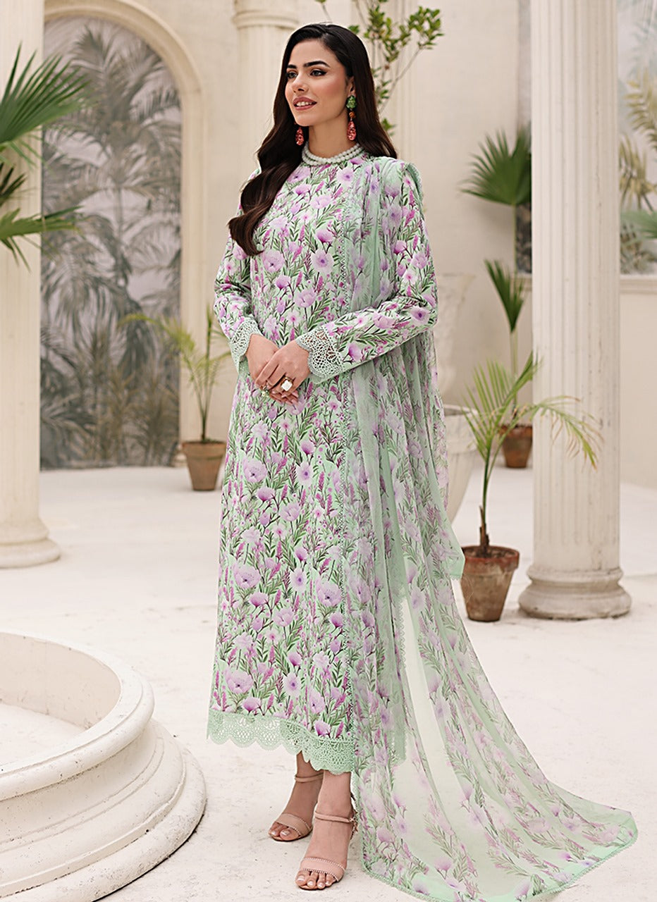 Digital Print Linen Allover 3 Piece