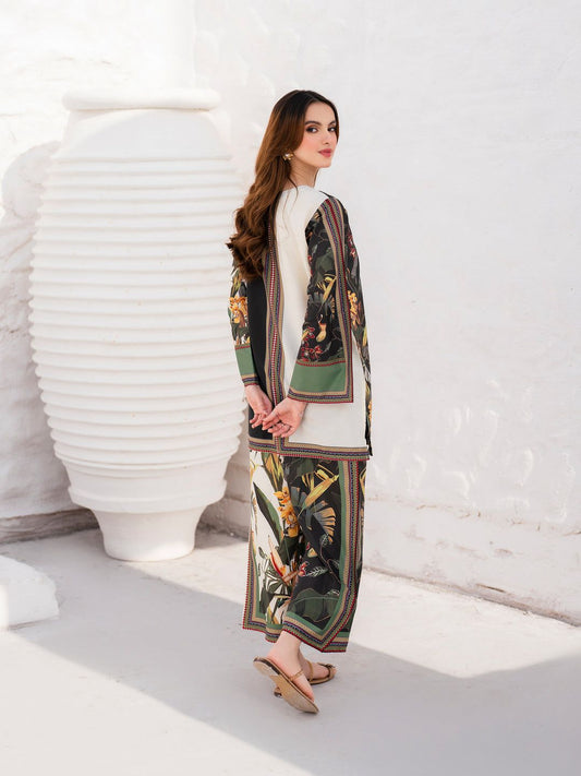 Digital Lawn 3-Piece Set – Bana Dora Prints with Voile Dupatta