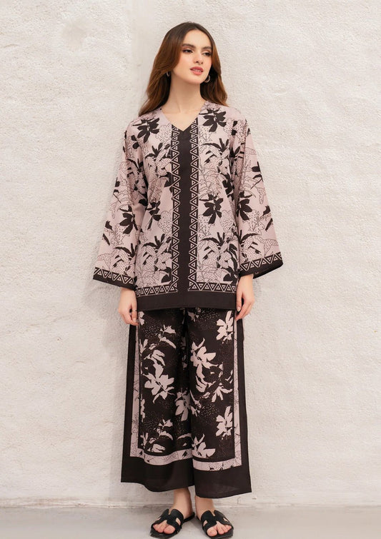 Digital Lawn 3-Piece Set – Bana Dora Prints with Voile Dupatta