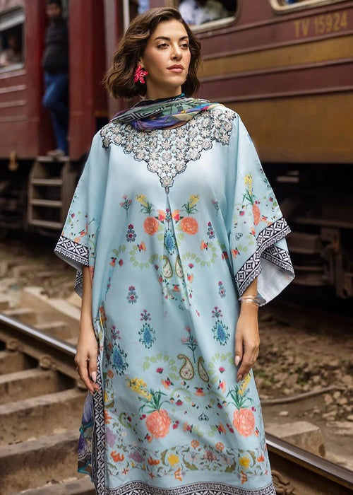 Digital Print Lawn 3-Piece Set – Bana Dora Voile Dupatta