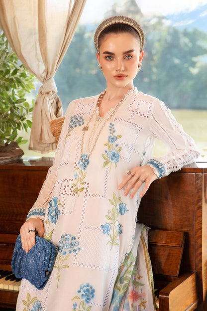Digital Lawn 3-Piece Print Set with Bana Dora Voile Dupatta