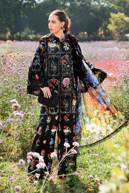 Digital Lawn 3-Piece Print Set with Bana Dora Voile Dupatta