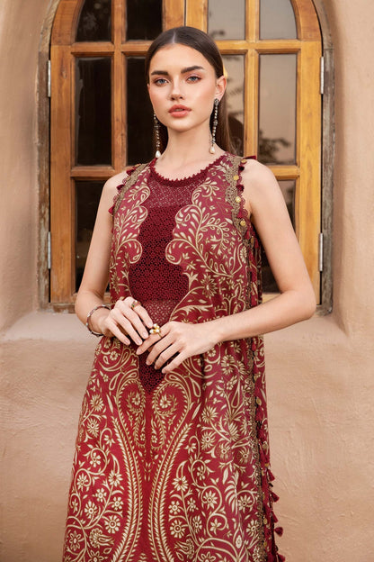 Digital Lawn 3-Piece Print Set with Bana Dora Voile Dupatta