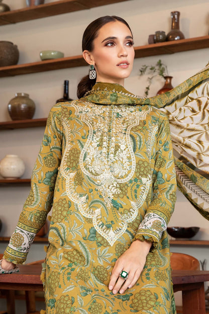 Digital Lawn 3-Piece Print Set with Bana Dora Voile Dupatta