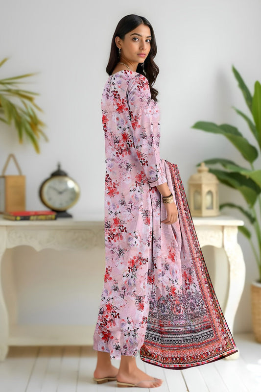 Premium Digital Printed Viscose Bana Dora 3-Piece Suit