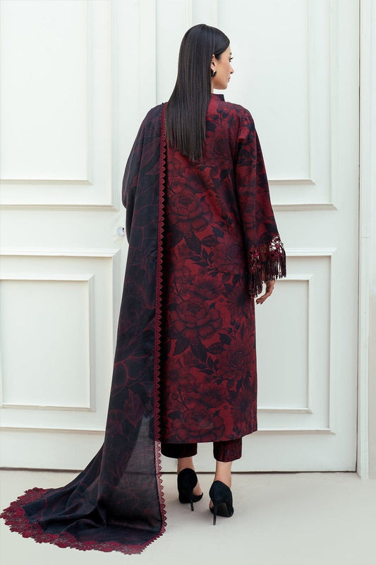 Premium Dhanak Digital Printed 3-Piece Ladies Dress