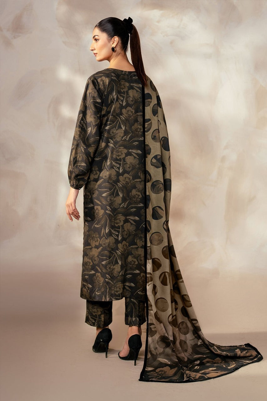 Premium Dhanak Digital Printed 3-Piece Ladies Dress