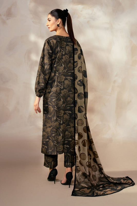 Premium Dhanak Digital Printed 3-Piece Ladies Dress