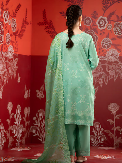 Unstitched Lawn 3-Piece Ensemble with Exquisite Digital Print