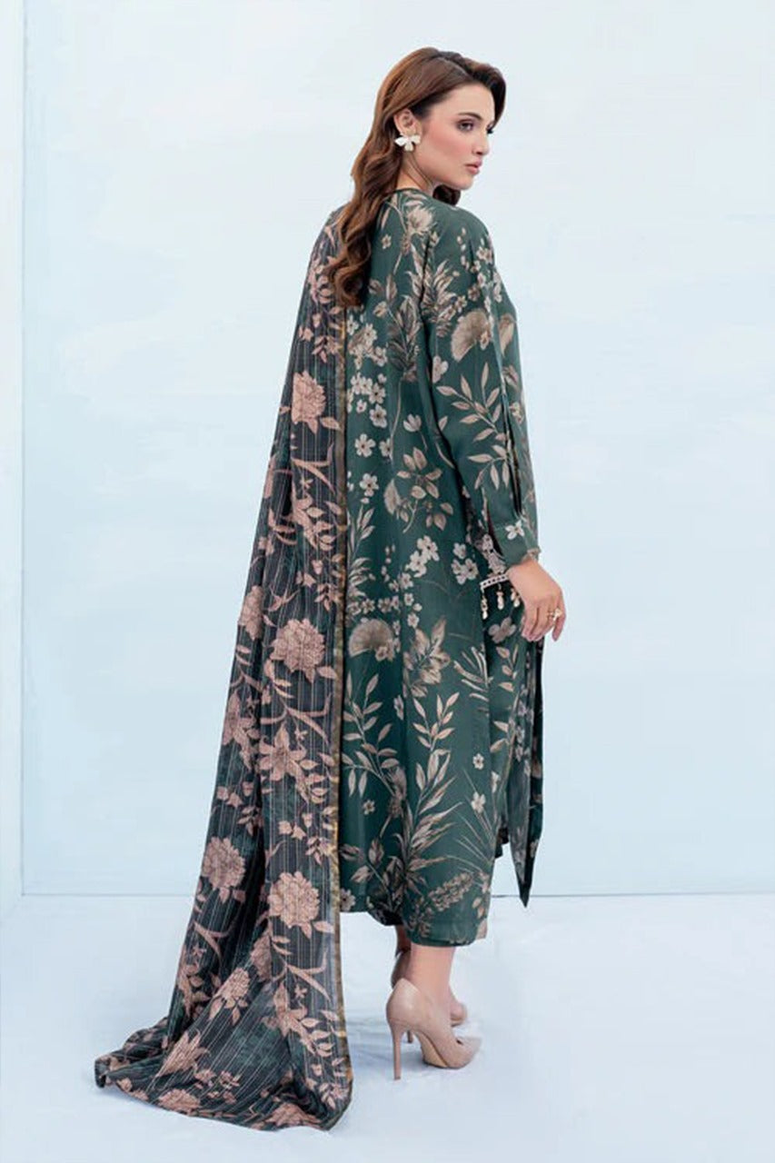 Premium Dhanak Digital Printed 3-Piece Ladies Dress