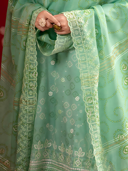 Unstitched Lawn 3-Piece Ensemble with Exquisite Digital Print