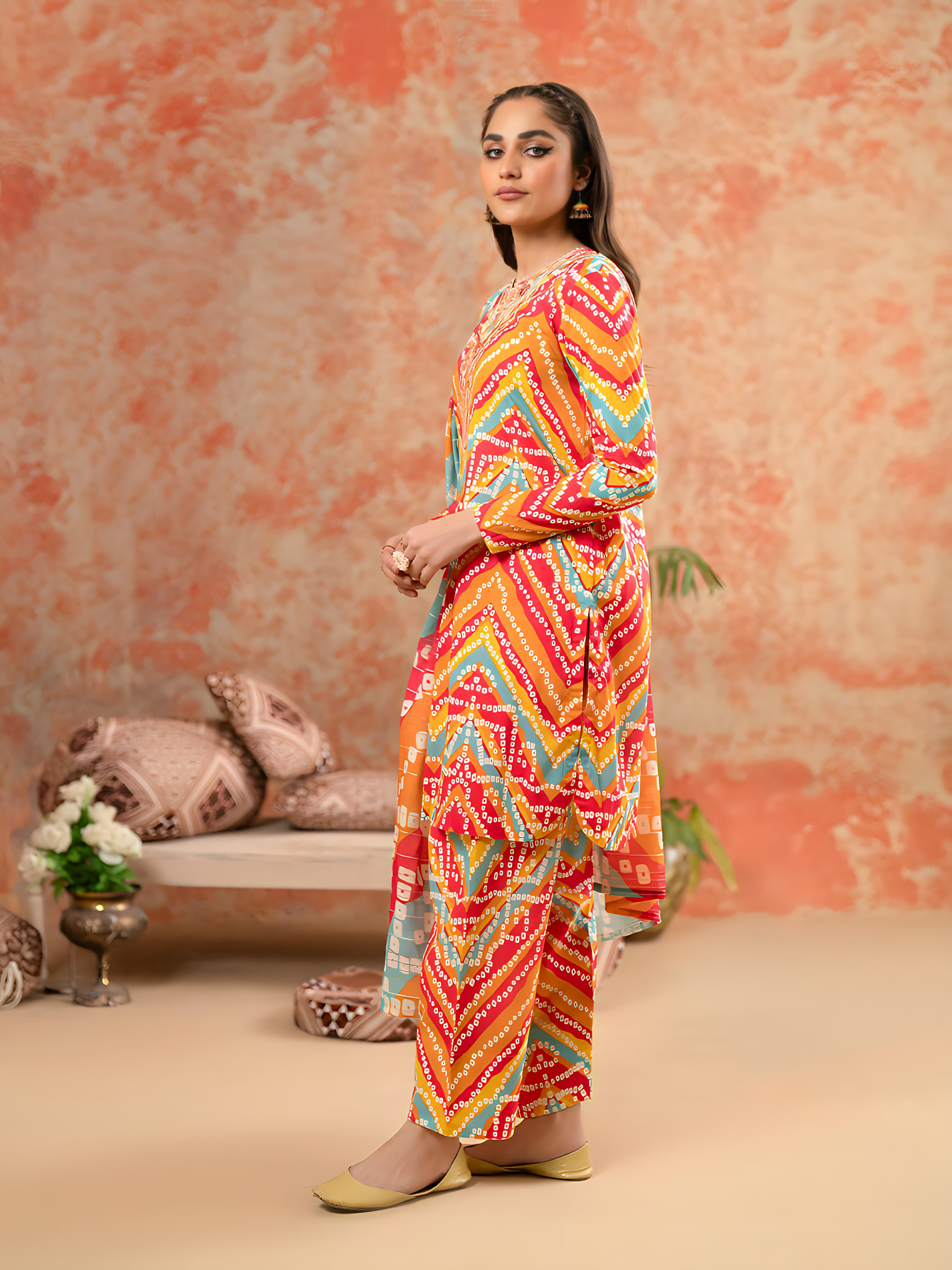 Charizma's All-Over Digital Printed Lawn: 3-Piece Unstitched Elegance