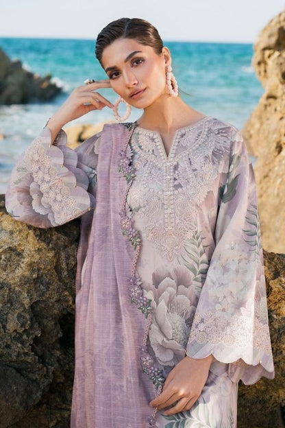 Digital Lawn 3-Piece Set – Bana Dora Prints with Voile Zari Dupatta
