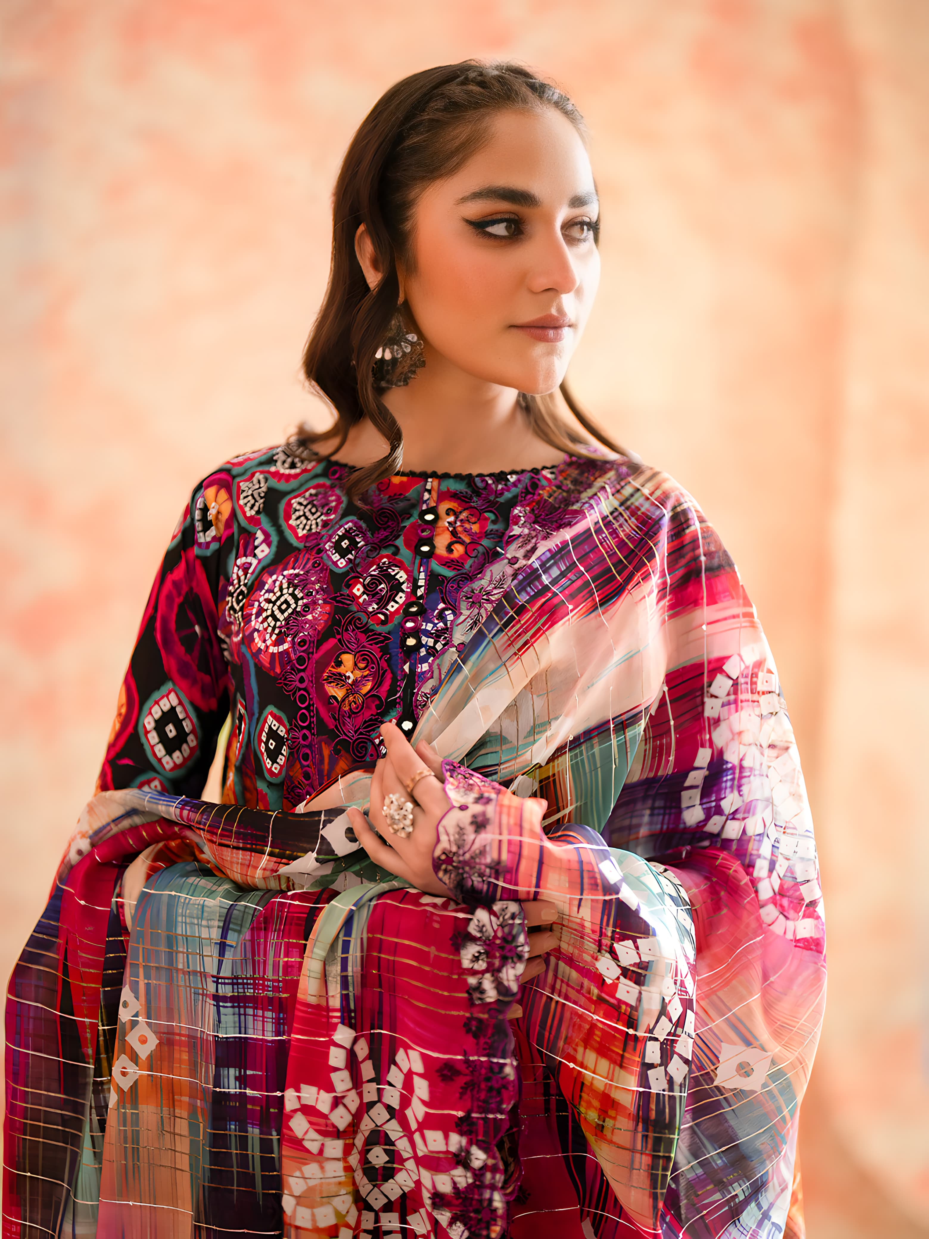 Charizma's All-Over Digital Printed Lawn: 3-Piece Unstitched Elegance