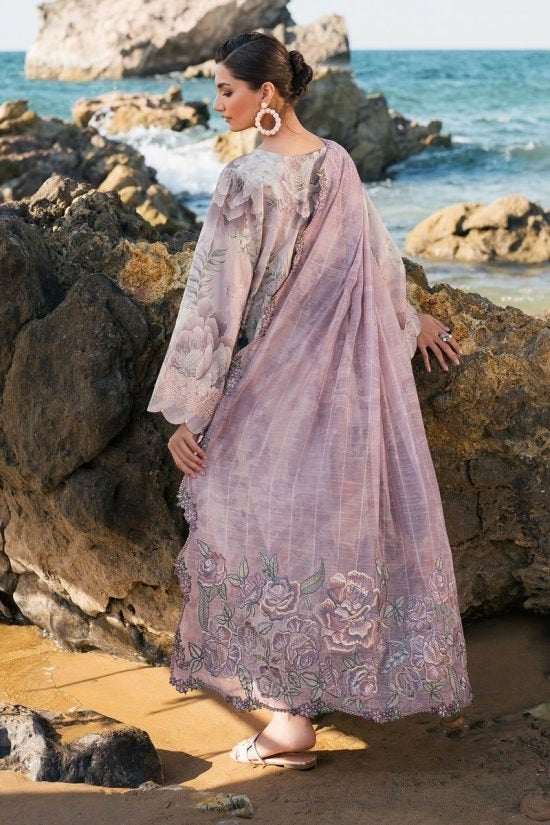 Digital Lawn 3-Piece Set – Bana Dora Prints with Voile Zari Dupatta