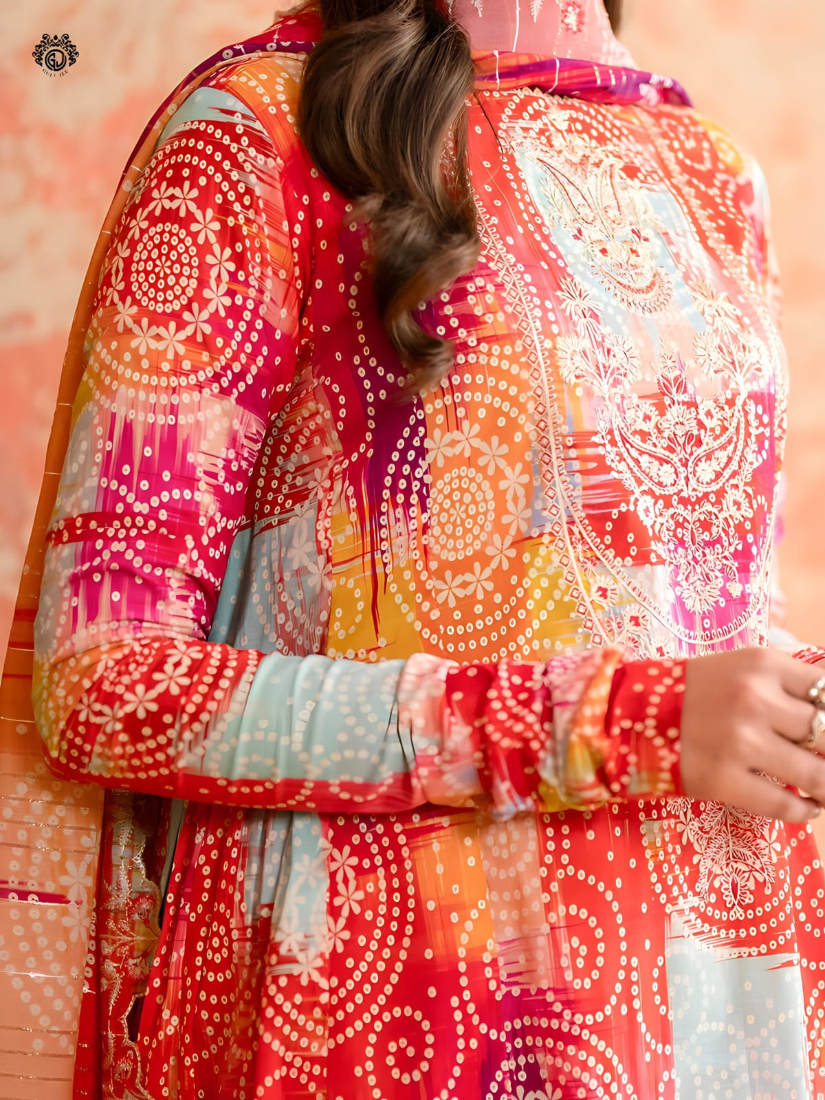 Charizma's All-Over Digital Printed Lawn: 3-Piece Unstitched Elegance