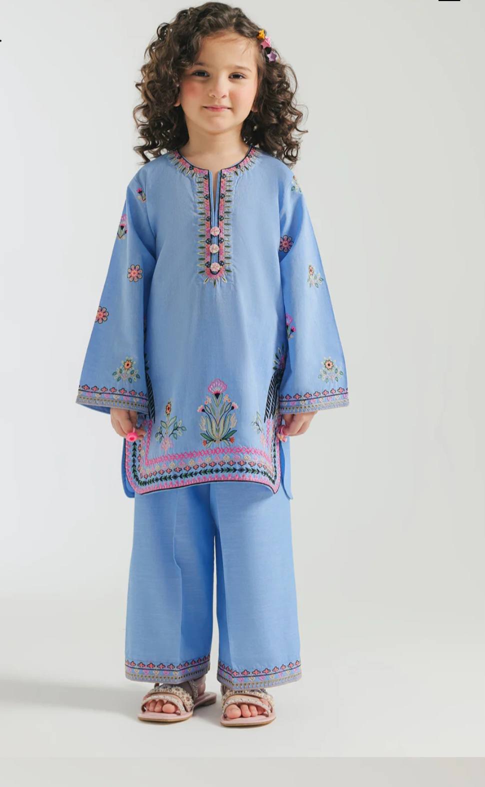 KB Kids Summer Lawn Unstitched – 2-Piece Embroidered Outfit