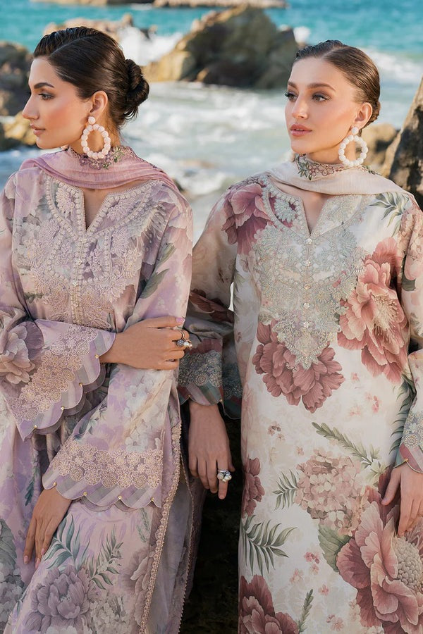 Digital Lawn 3-Piece Set – Bana Dora Prints with Voile Zari Dupatta