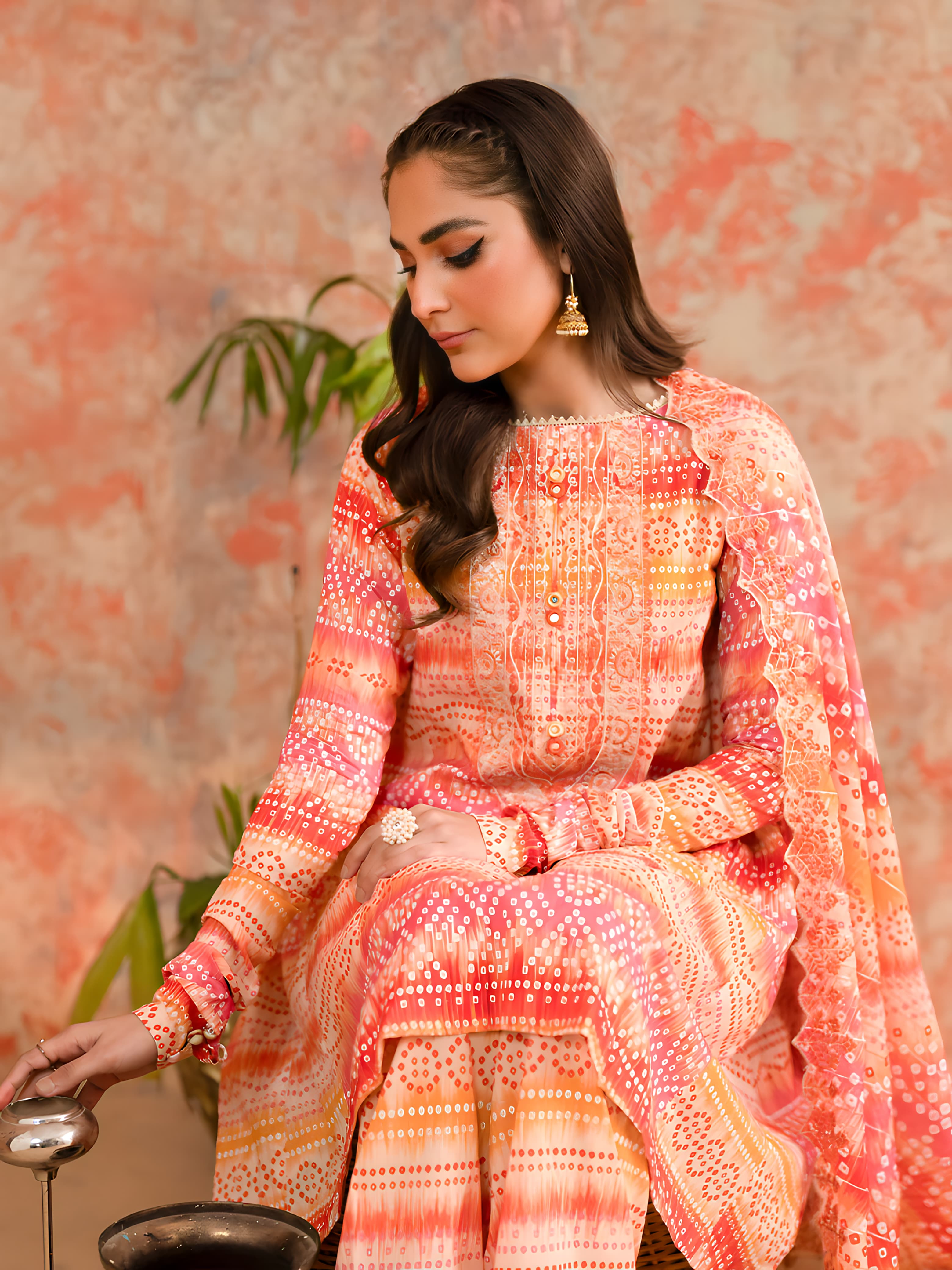 Charizma's All-Over Digital Printed Lawn: 3-Piece Unstitched Elegance