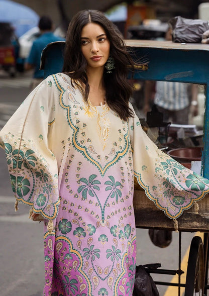 Digital Print Lawn 3-Piece Set – Bana Dora Voile Dupatta