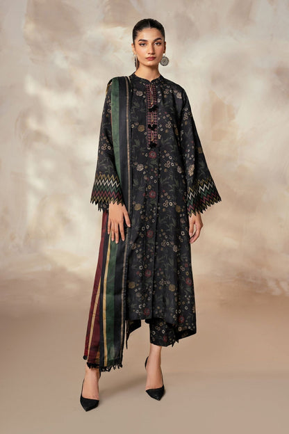 Digital Lawn 3-Piece Set – Bana Dora Prints with Voile Zari Dupatta