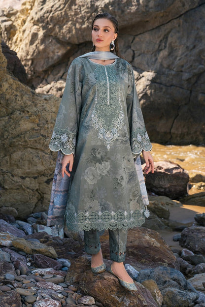 Premium Dhanak Digital Printed 3-Piece Ladies Dress