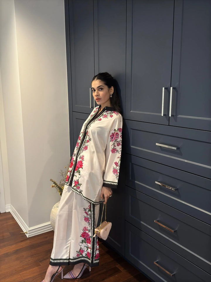 Digital Lawn 3-Piece Set – Bana Dora Prints with Voile Dupatta