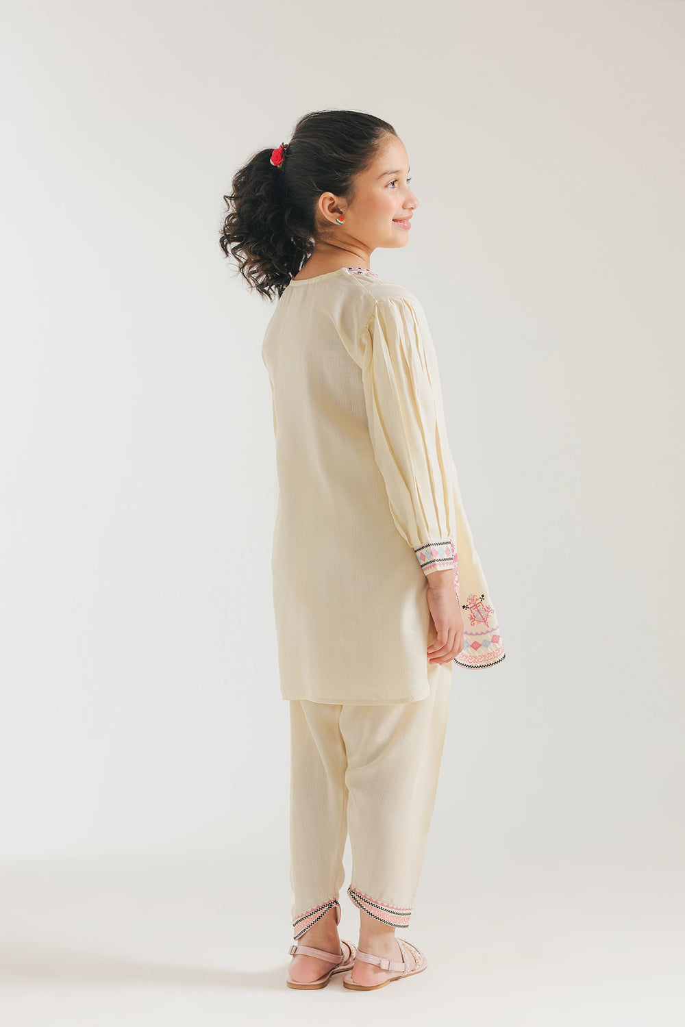 KW1 Kids Summer Lawn Unstitched – 2-Piece Embroidered Outfit