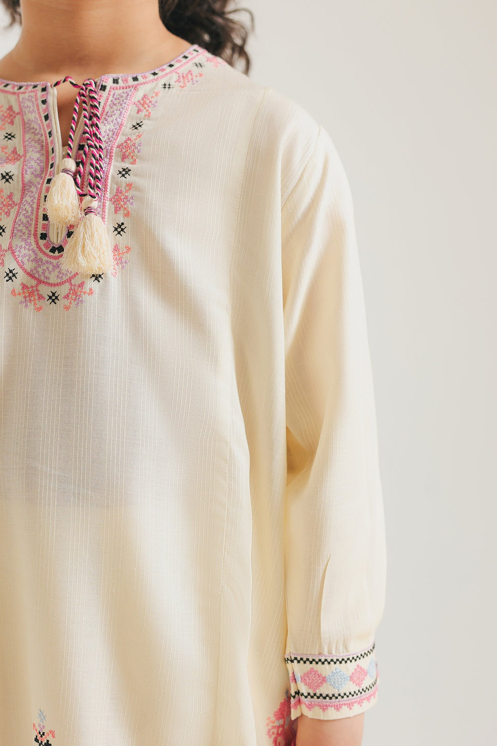 KW1 Kids Summer Lawn Unstitched – 2-Piece Embroidered Outfit